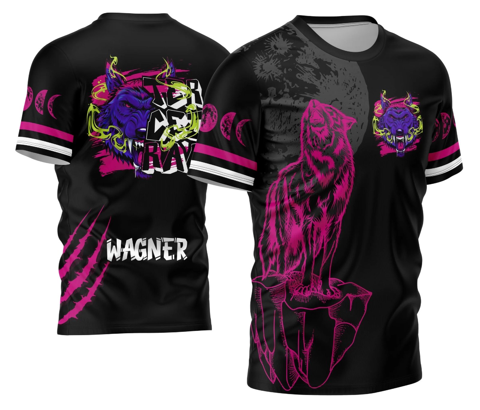 Arte Vetor Camisa Terceirão 2026 Lobo da Lua Modelo 02