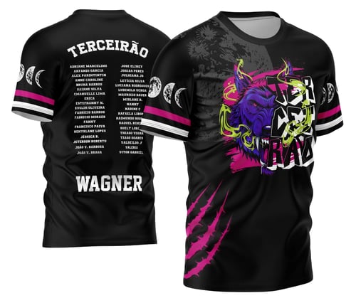 Arte Vetor Camisa Terceirão 2026 Lobo da Lua Modelo 03