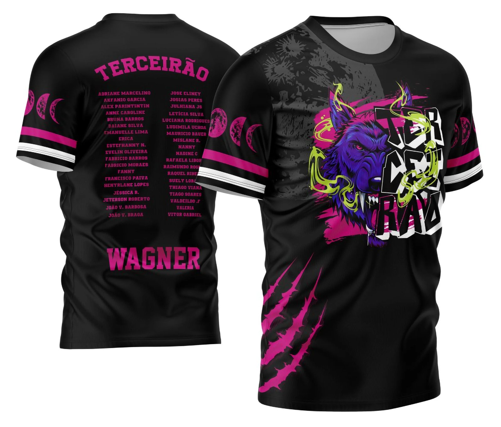 Arte Vetor Camisa Terceirão 2026 Lobo da Lua Modelo 04