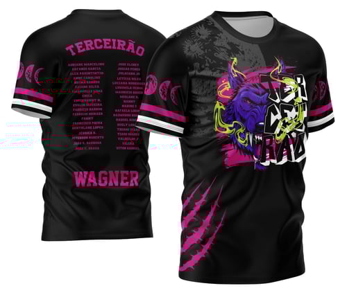 Arte Vetor Camisa Terceirão 2026 Lobo da Lua Modelo 04