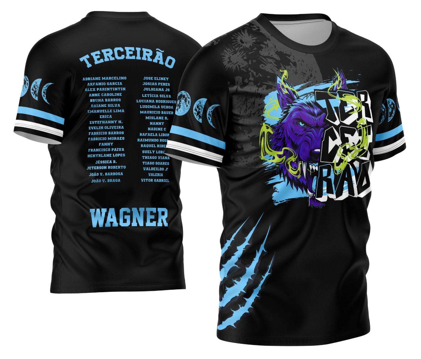 Arte Vetor Camisa Terceirão 2026 Lobo da Lua Modelo 05