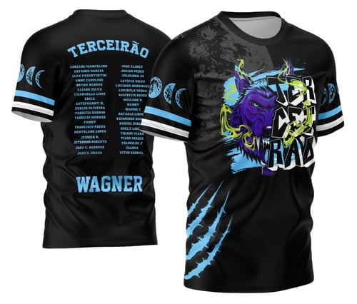 Arte Vetor Camisa Terceirão 2026 Lobo da Lua Modelo 05