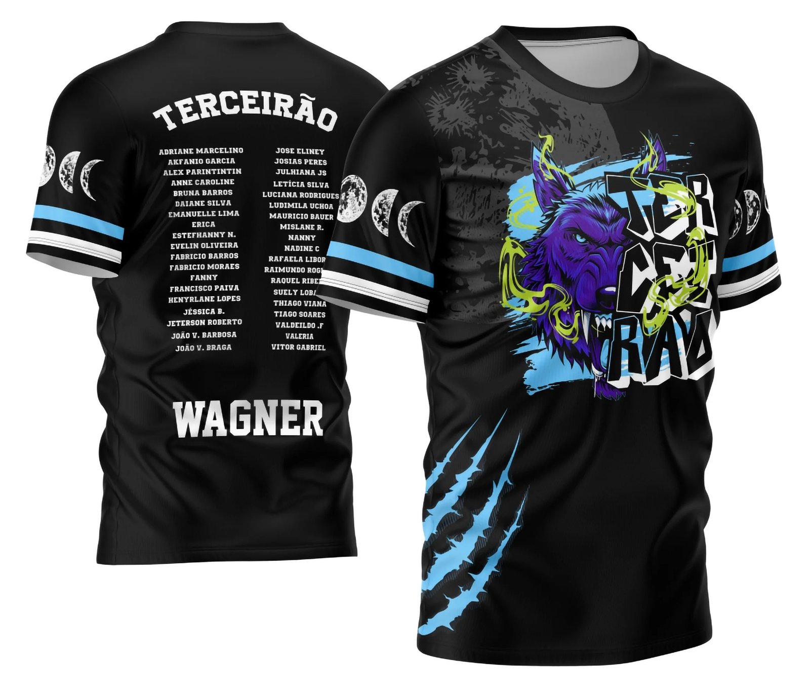Arte Vetor Camisa Terceirão 2026 Lobo da Lua Modelo 06
