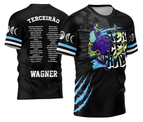 Arte Vetor Camisa Terceirão 2026 Lobo da Lua Modelo 06