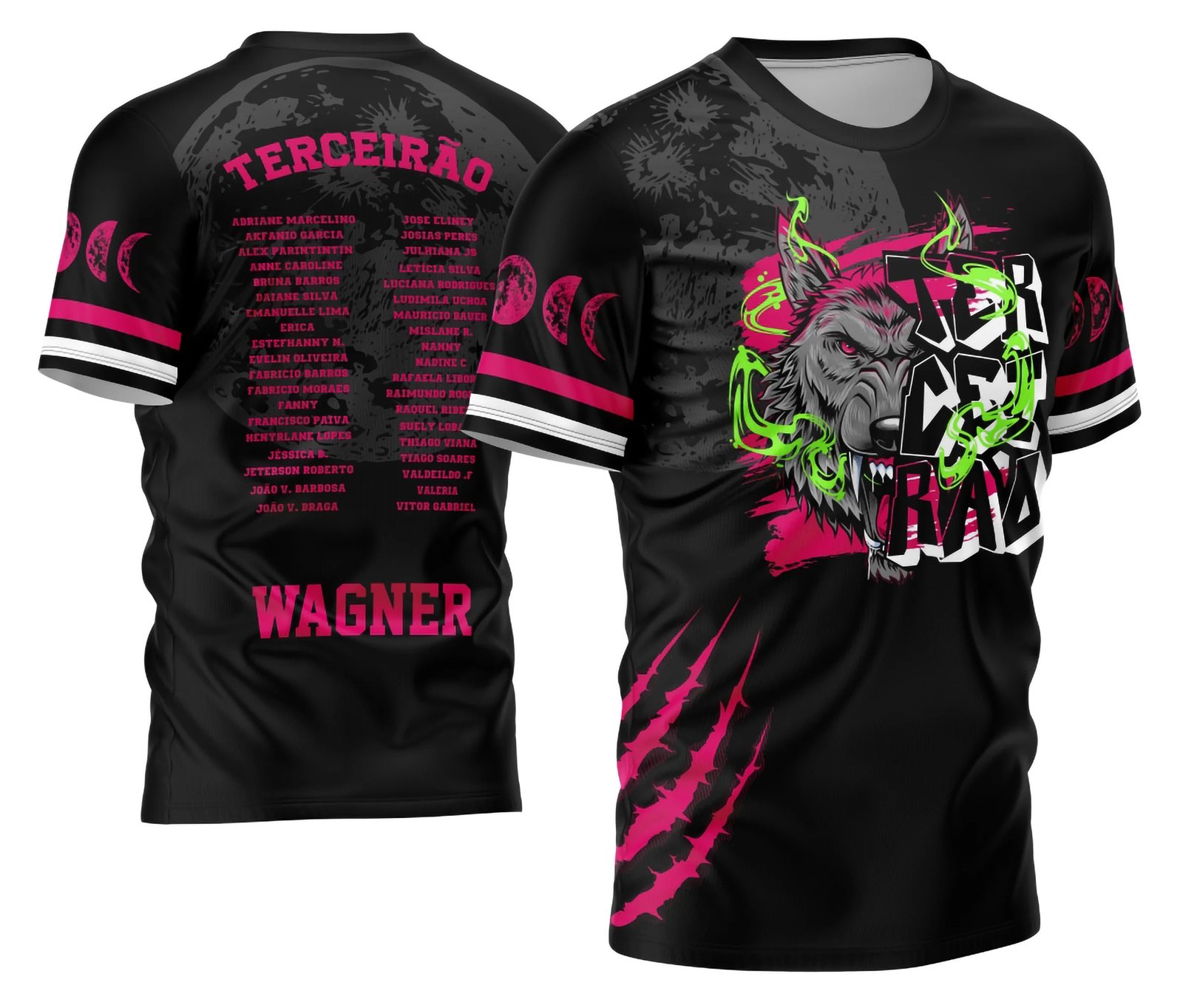 Arte Vetor Camisa Terceirão 2026 Lobo da Lua Modelo 09