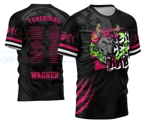 Arte Vetor Camisa Terceirão 2026 Lobo da Lua Modelo 09