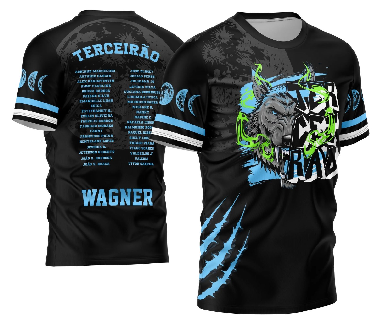 Arte Vetor Camisa Terceirão 2026 Lobo da Lua Modelo 10