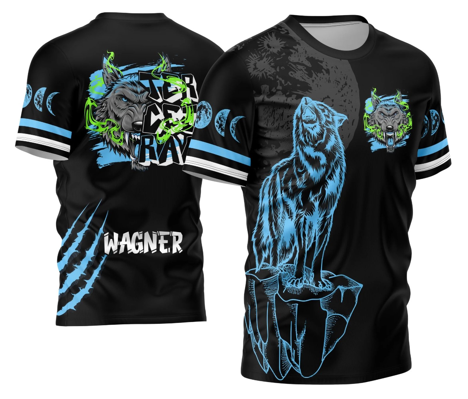 Arte Vetor Camisa Terceirão 2026 Lobo da Lua Modelo 11