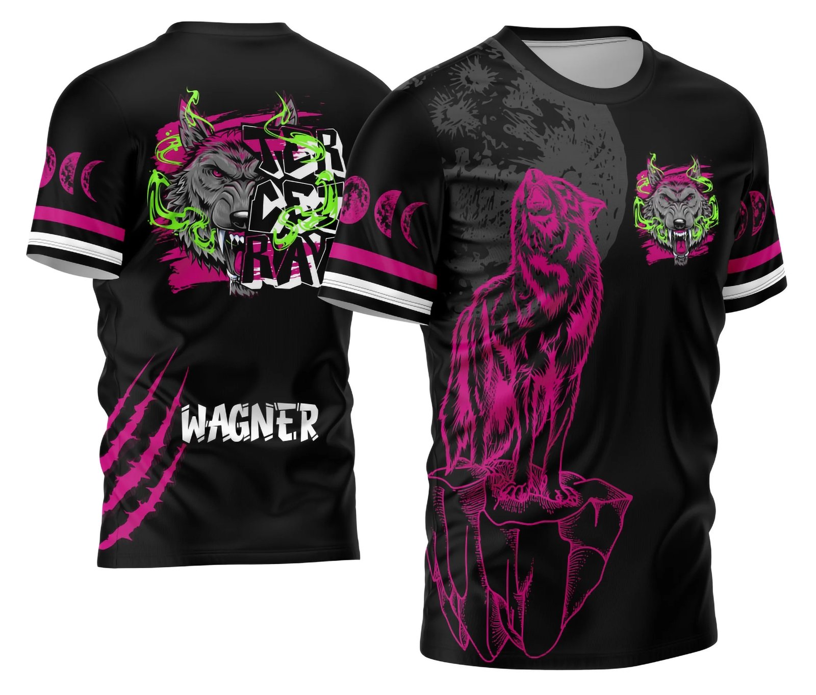 Arte Vetor Camisa Terceirão 2026 Lobo da Lua Modelo 12