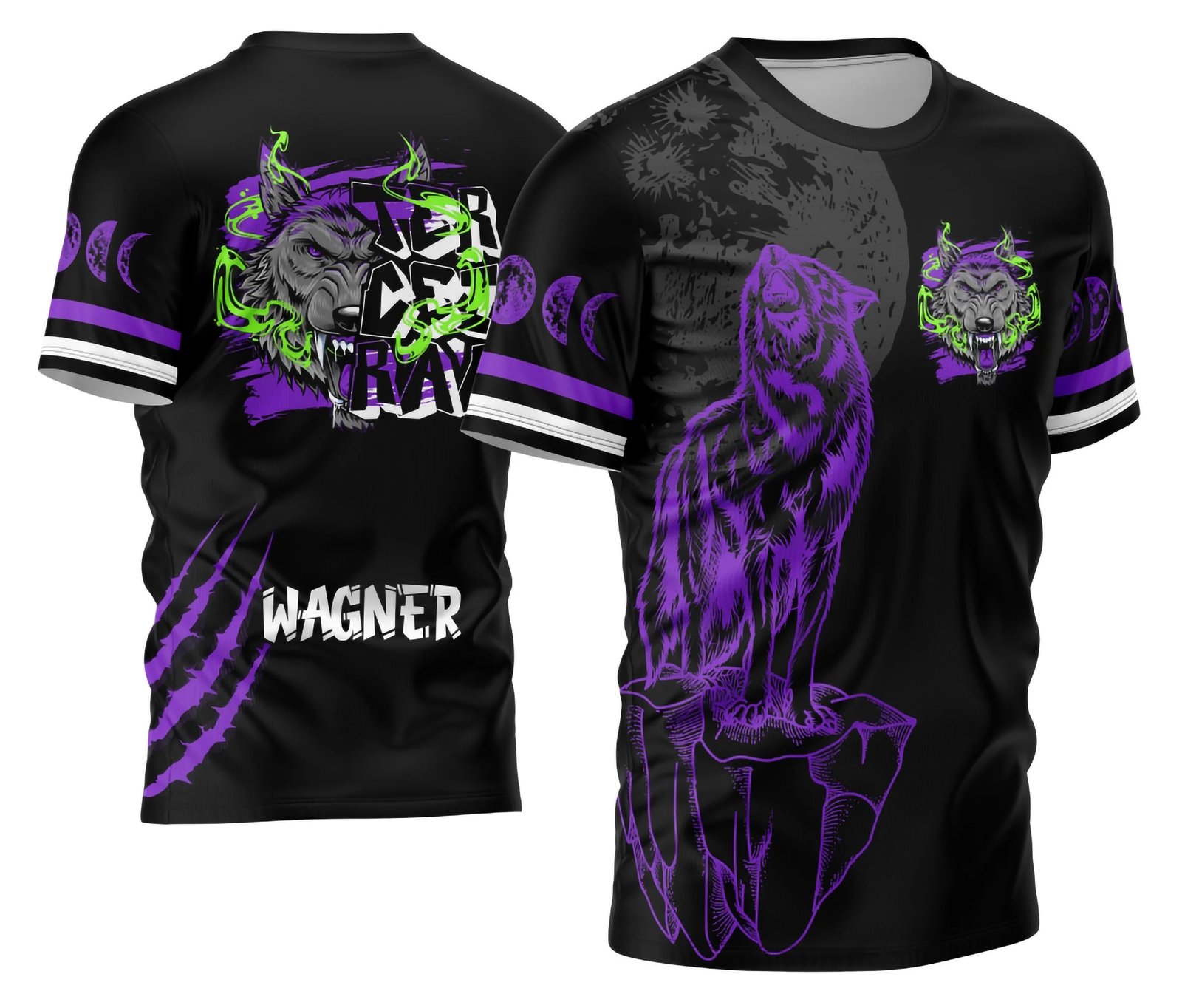 Arte Vetor Camisa Terceirão 2026 Lobo da Lua Modelo 13