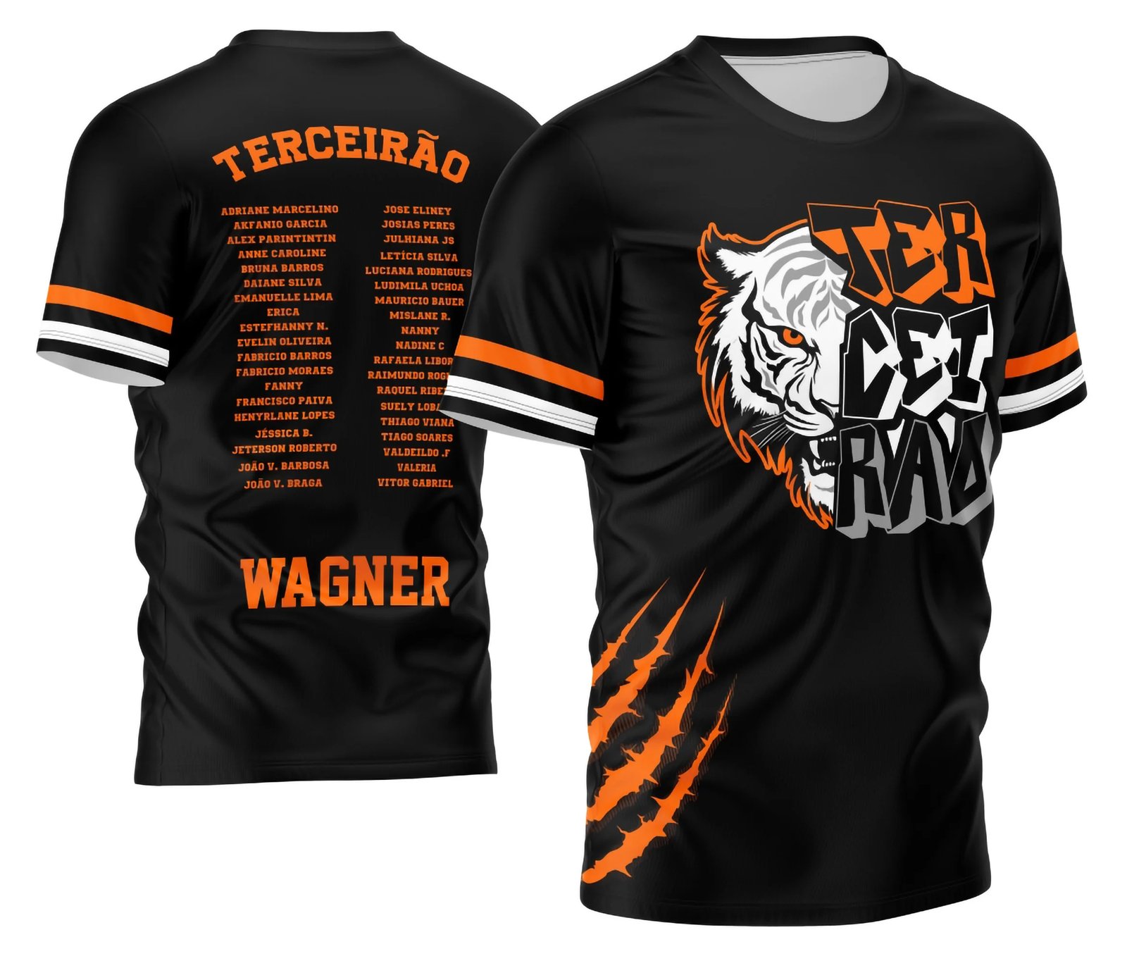 Arte Vetor Camisa Terceirão 2026 Tigre Branco