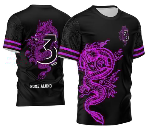 Camisa Terceirão Dragão Dragões Roxo