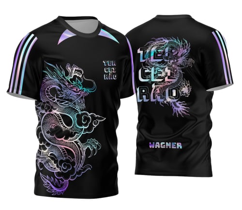 Camisa Terceirão Dragão Holográfico
