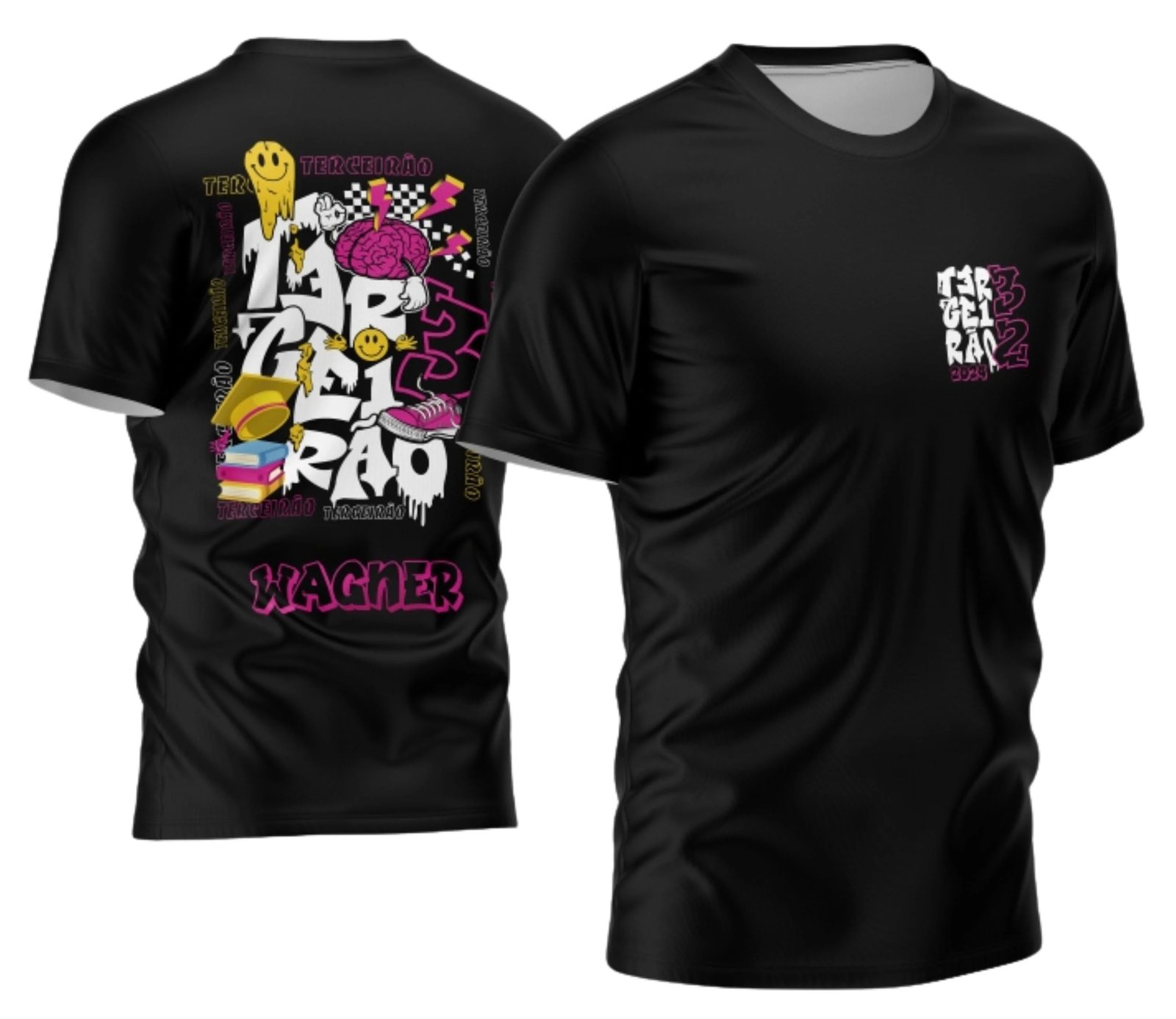 Arte Vetor Camisa Terceirão Livro e Chapéu 2026