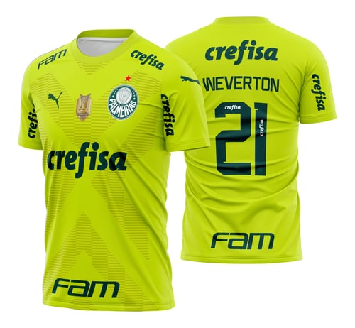 Arte Vetor Camisa Time Palmeiras Goleiro 2023