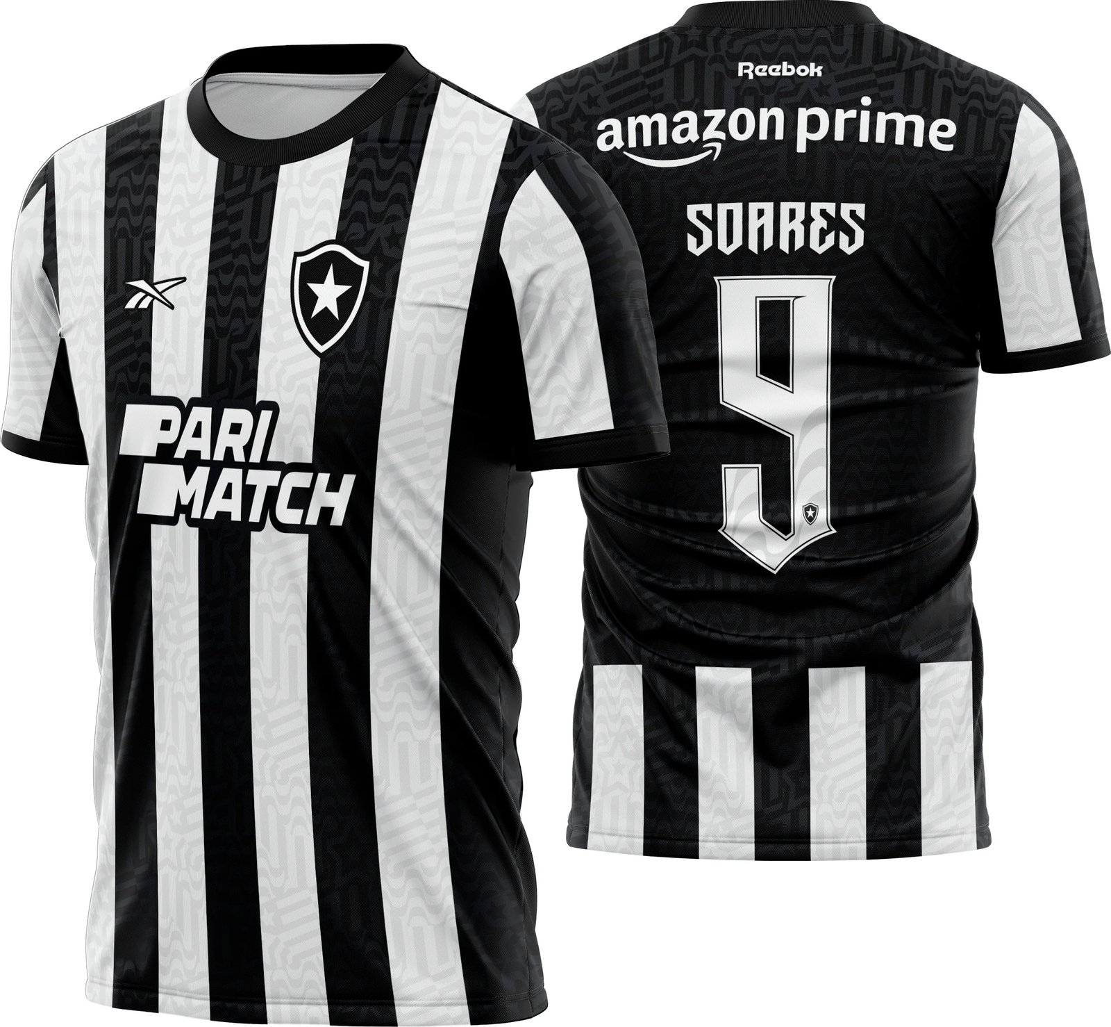 Arte Vetor Camisa Titular Reebok Botafogo 2023-24