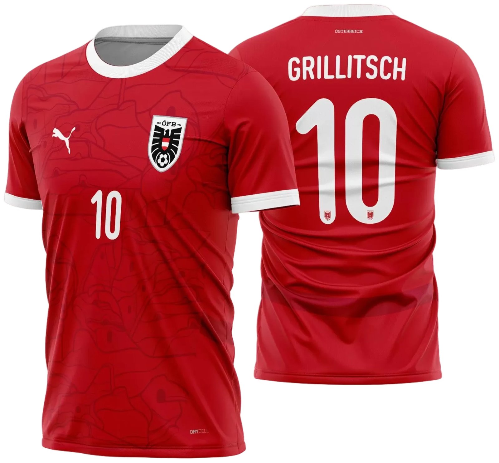 Arte Vetor Camisa Áustria Titular 2024 - 2025