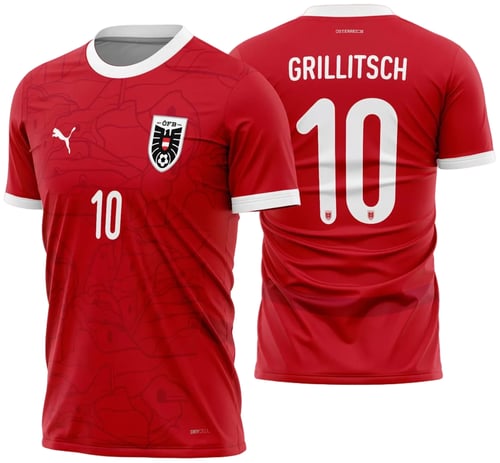 Arte Vetor Camisa Áustria Titular 2024 - 2025