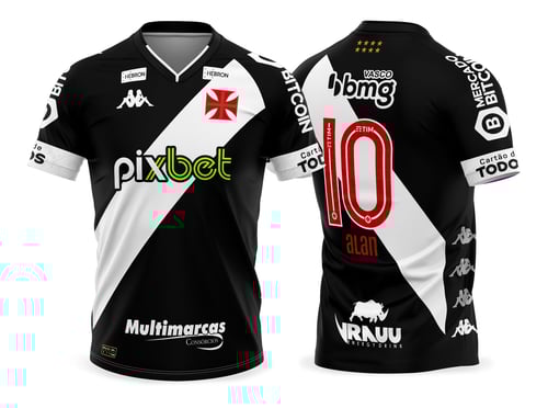 Arte Vetor Camisa Vasco 2022.2023 Titular