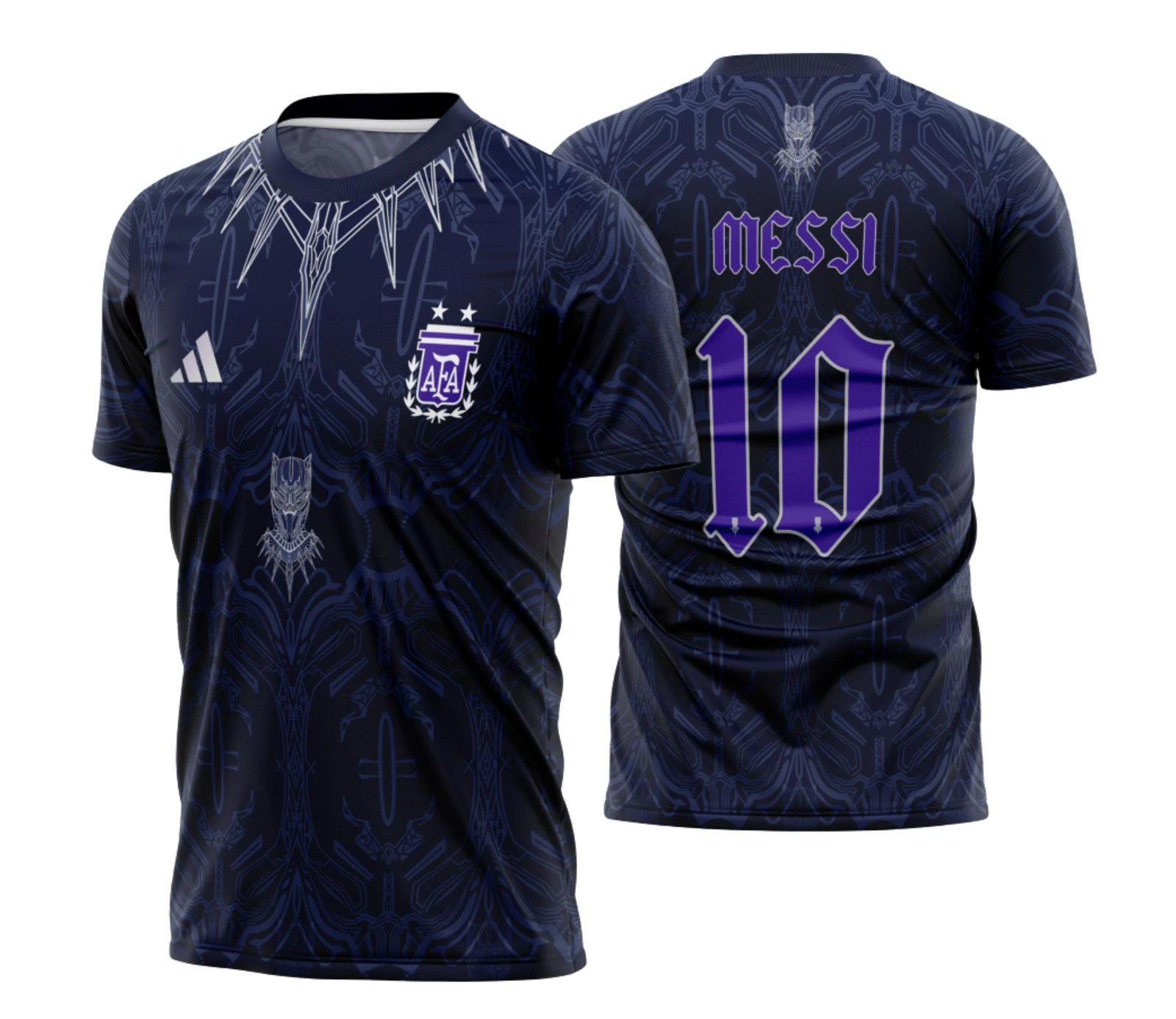 Arte Vetor Estampa Camisa Argentina Edition Black Panther 2022