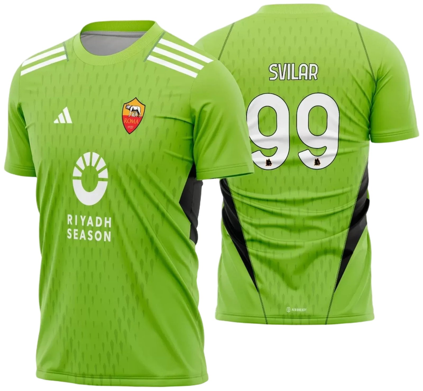 Arte Vetor Estampa Camisa AS Roma Goleiro II 2023 - 2024