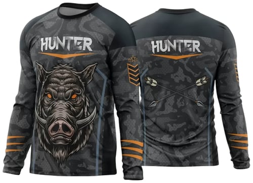 Arte Vetor Estampa Camisa Caça Esportiva 2024 Modelo 02