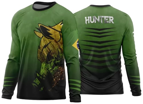 Arte Vetor Estampa Camisa Caça Esportiva 2024 Modelo 03