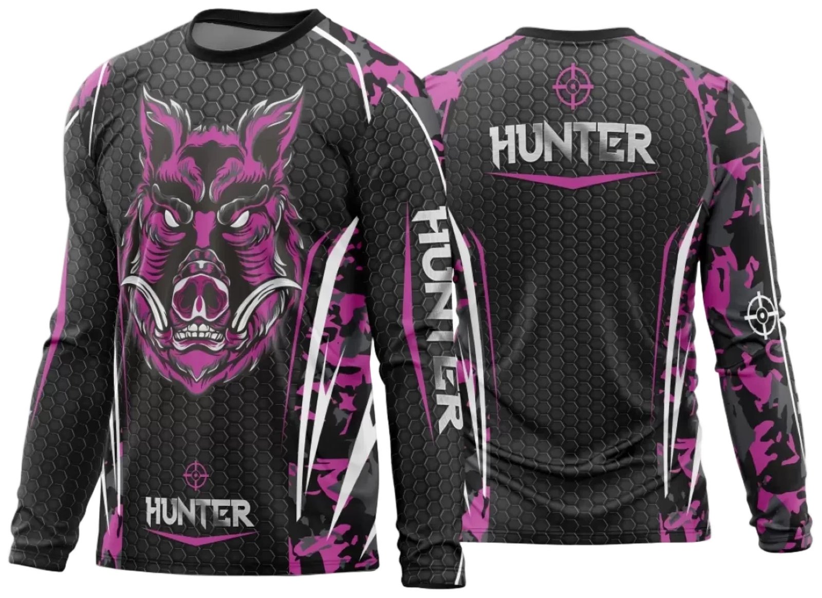 Arte Vetor Estampa Camisa Caça Esportiva 2024 Modelo 08