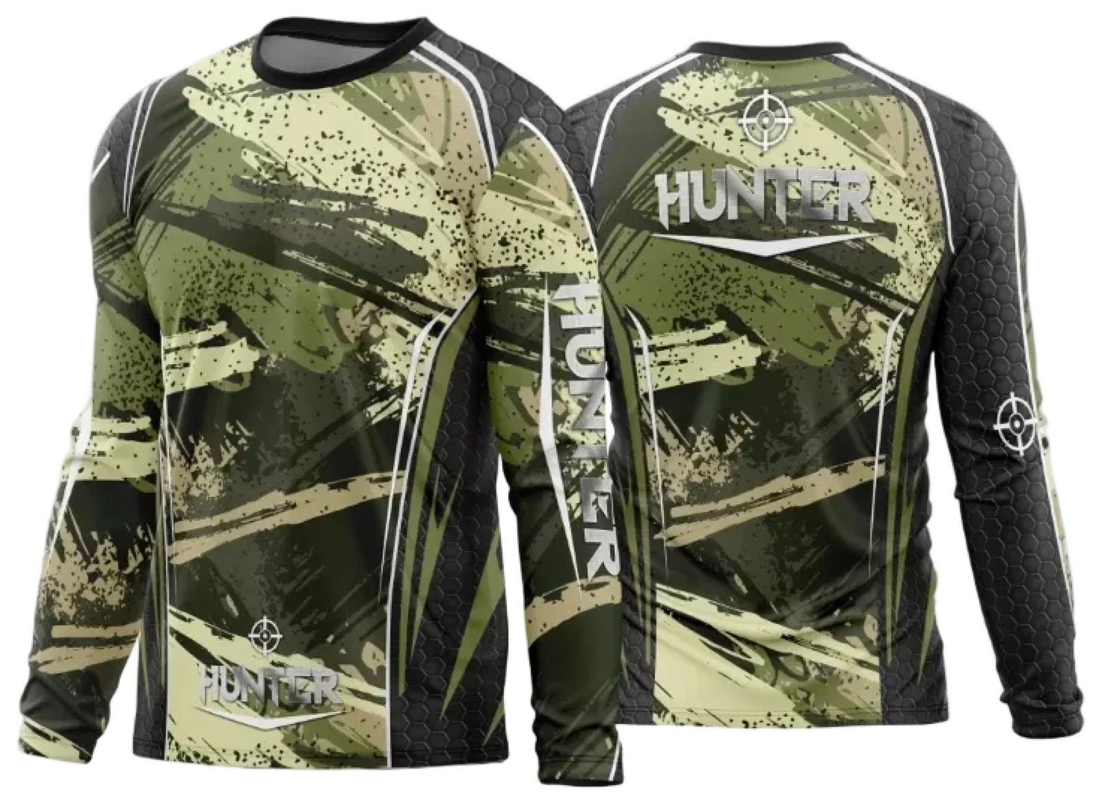 Arte Vetor Estampa Camisa Caça Esportiva 2024 Modelo 09