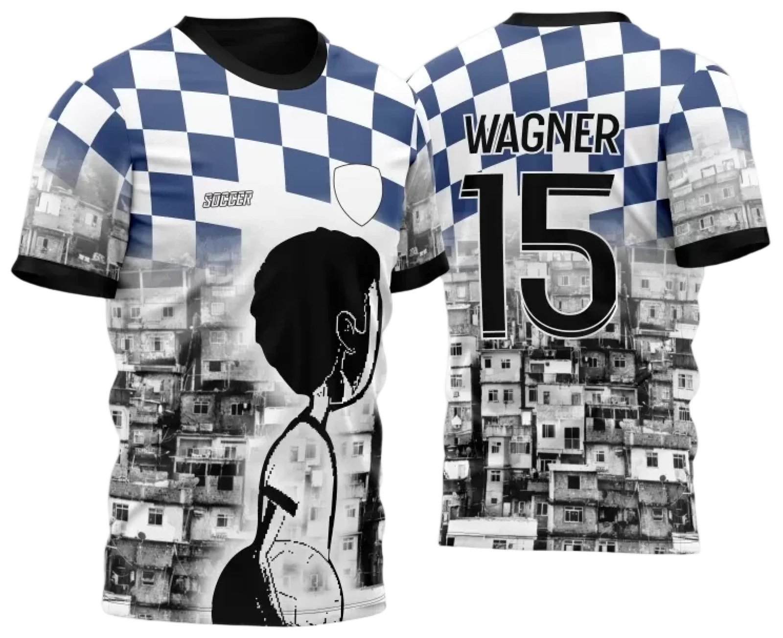 Arte Vetor Estampa Camisa Favela Modelo 02