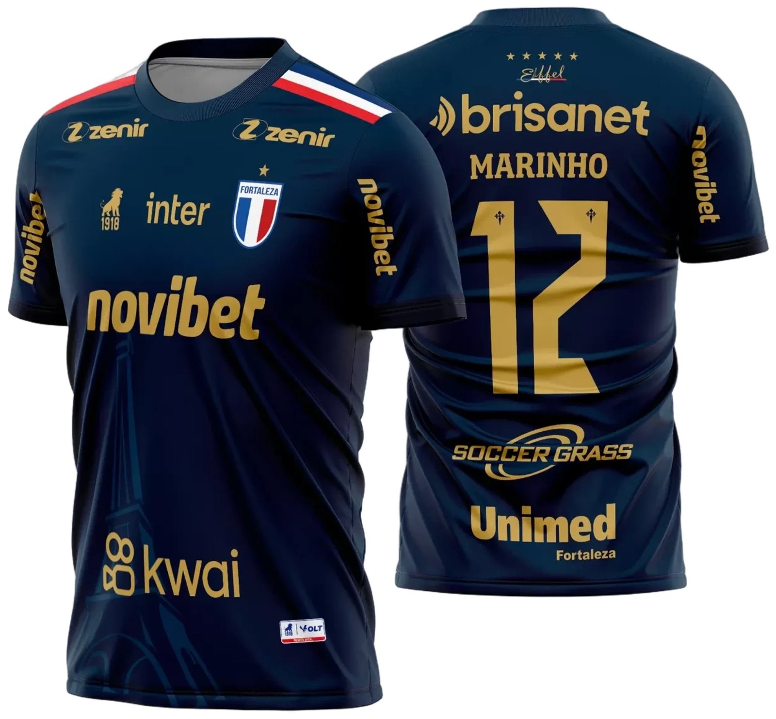 Arte Vetor Estampa Camisa Fortaleza Terceira 2023 2024