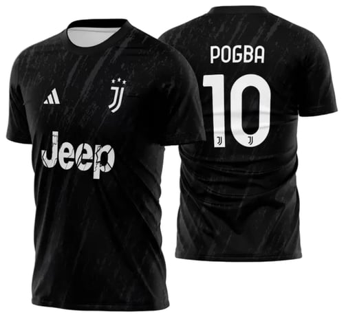 Arte Vetor Estampa Camisa Juventus Concept Kit Black 2023 02