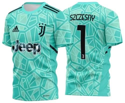 Arte Vetor Estampa Camisa Juventus Goleiro I 2022-2023