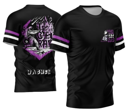 Arte Vetor Estampa Camisa Terceirão Astronauta 2026 - Modelo 01