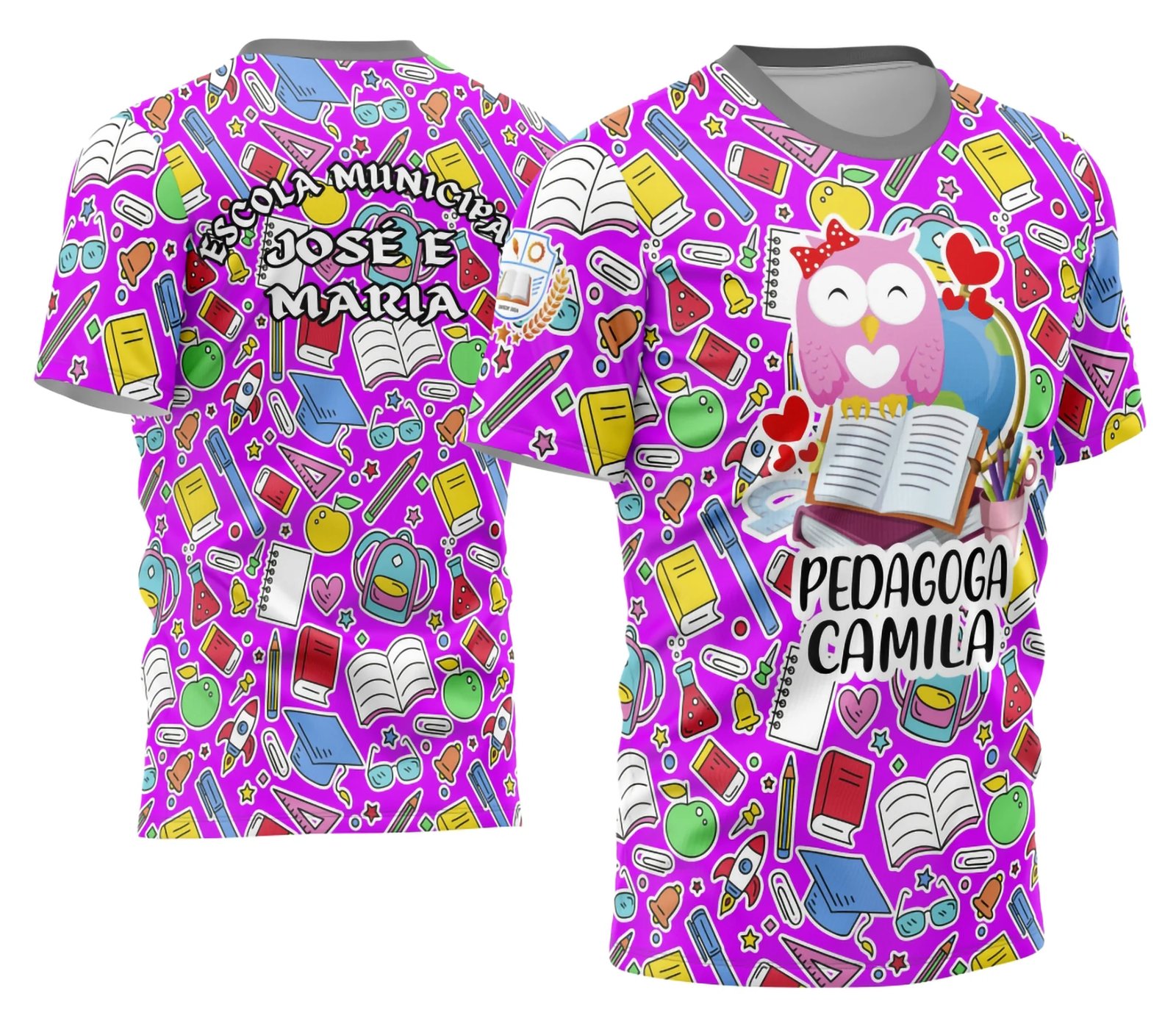 Arte Camisa Professora Personalizada
