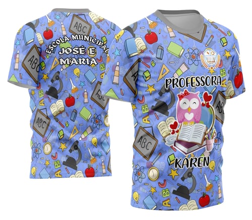 Arte Camisa Professora Personalizada