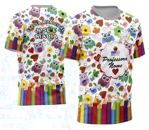 Arte Camisa Professora Personalizada