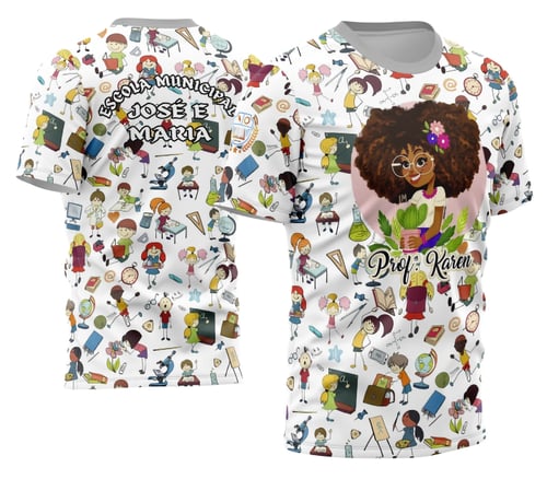 Arte Camisa Professora Personalizada