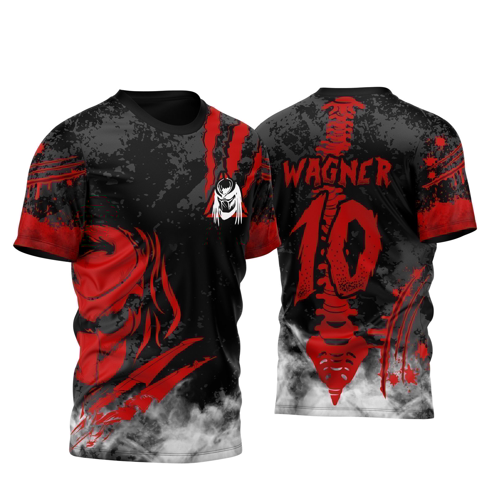 Arte Vetor Template Camisa de InterClasse Predador em Ataque 2023