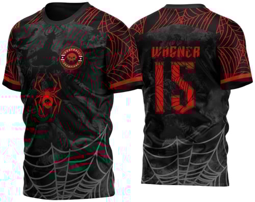 Arte Vetor Template Camisa para InterClasse Aranha Spider 2023