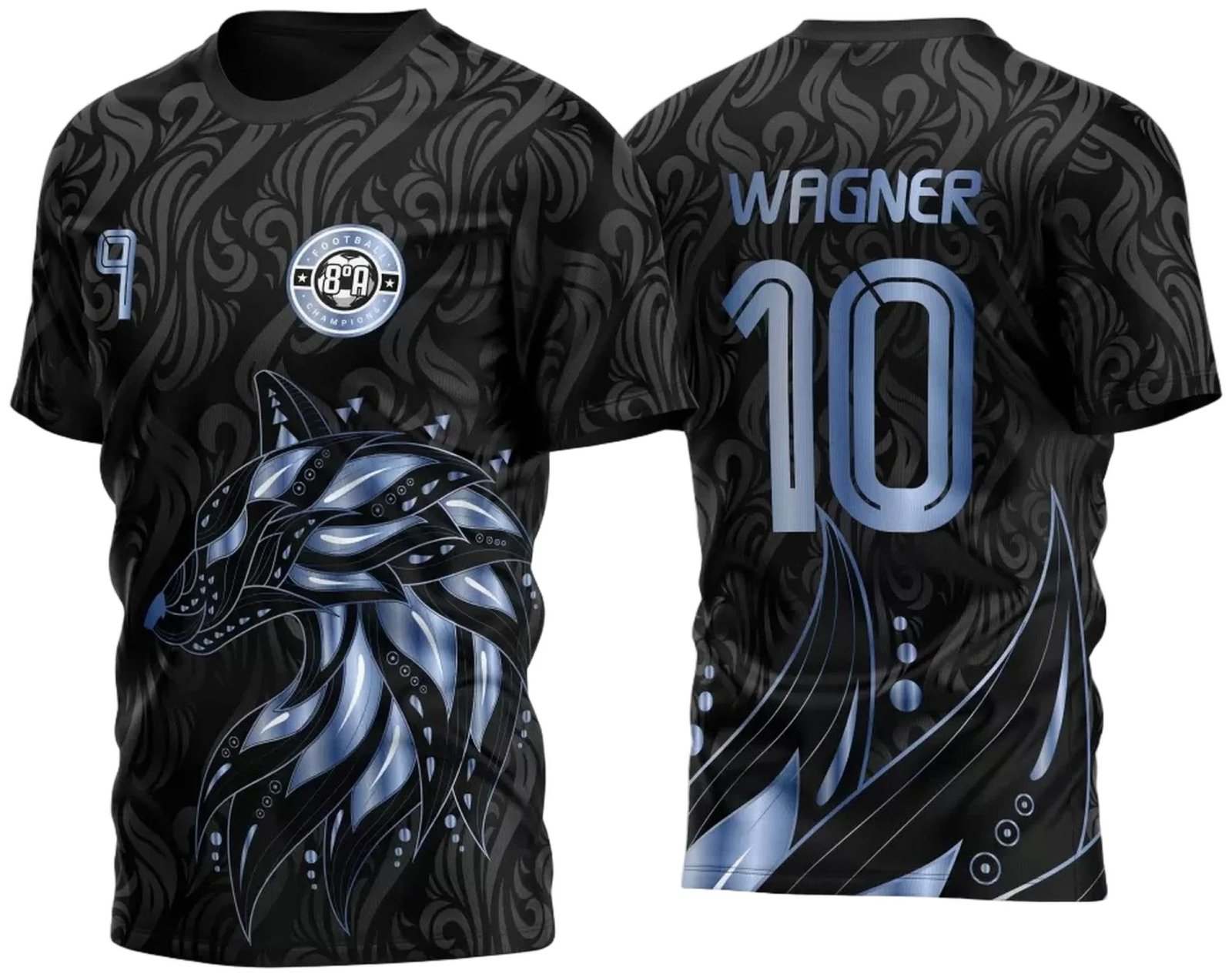 Arte Vetor Template Camisa para InterClasse Fox Azul 2023