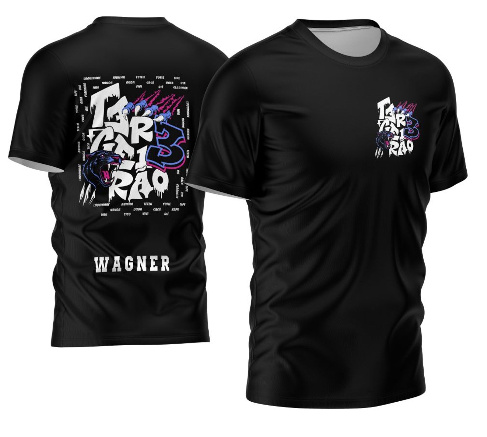 Arte Vetor Template Camisa Terceirão Pantera Negra 2026 Modelo 03