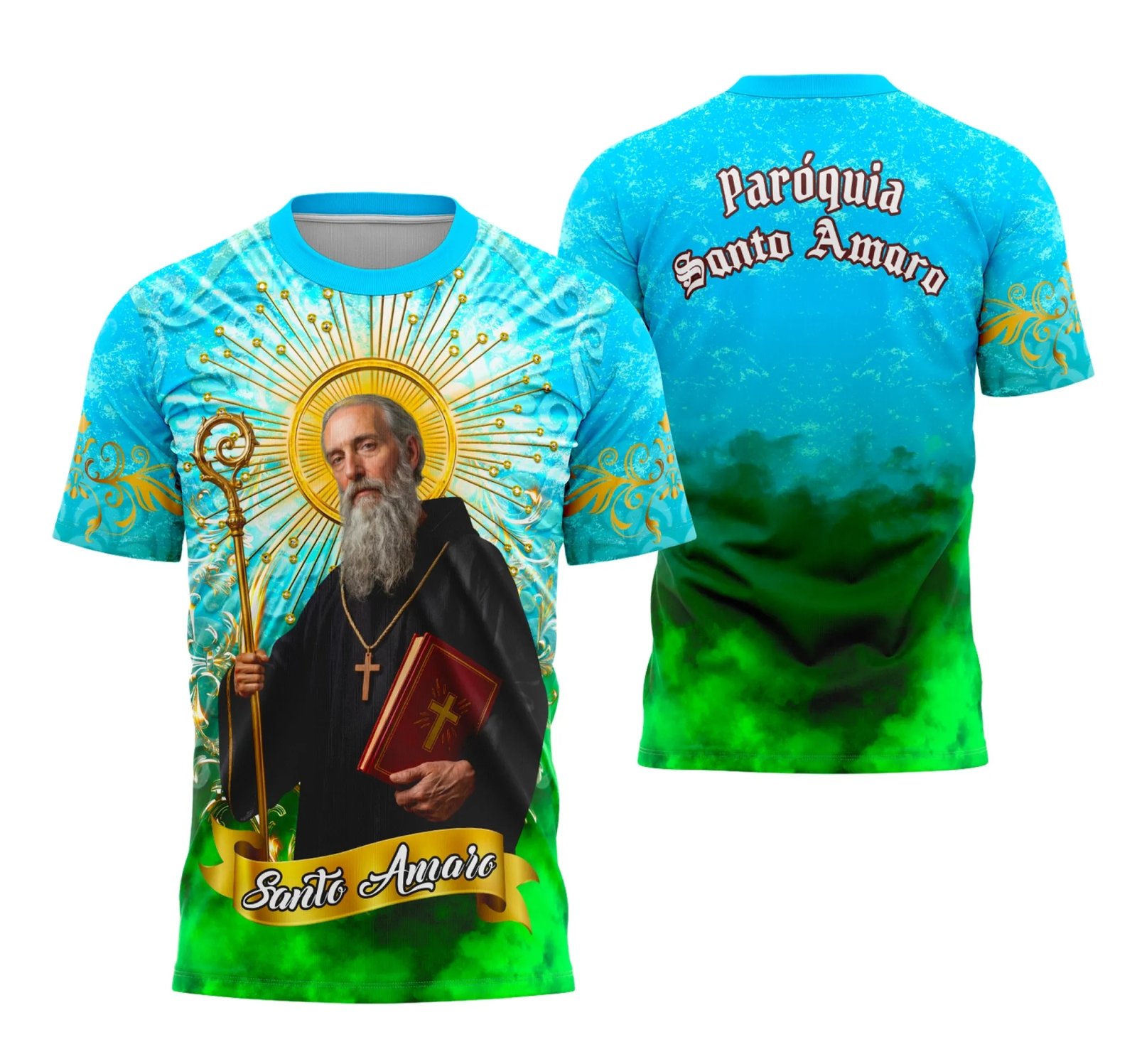 Camisa Santo Amaro Estampa Religião - Janete Artes