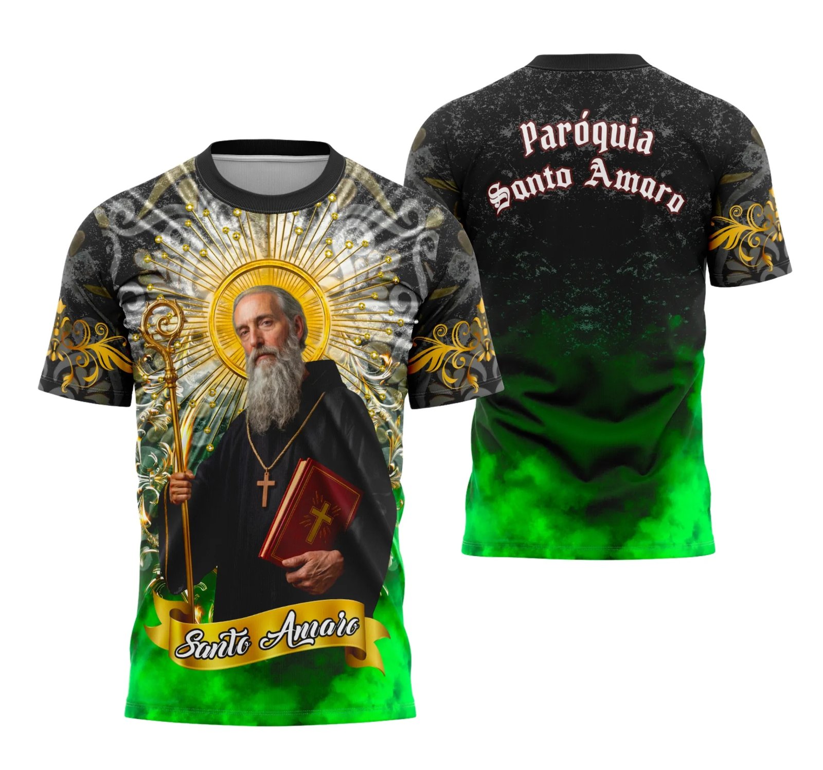 Camisa Santo Amaro Estampa Religião - Janete Artes