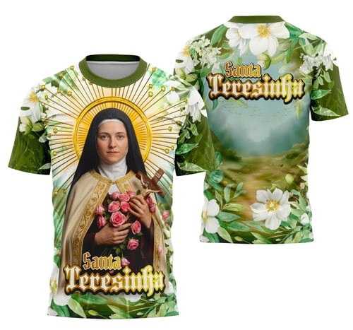 Camisa Santa Teresinha Religião