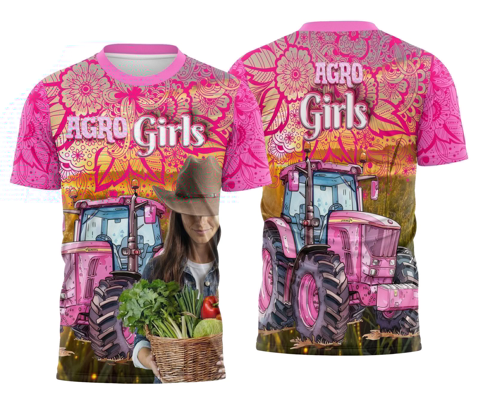 Arte Camisa Agro Girl Feminina Personalizada