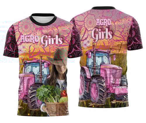 Arte Camisa Agro Girl Feminina Personalizada