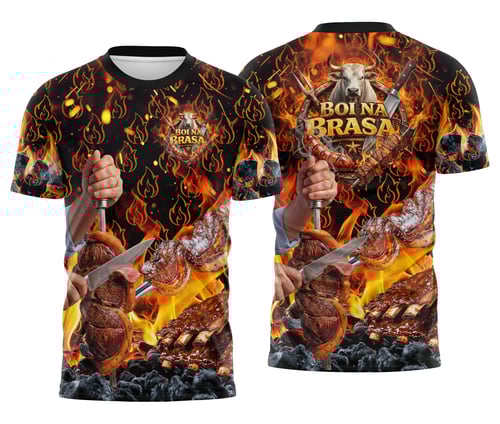 Arte Camisa Churrascaria Carne - Profissão