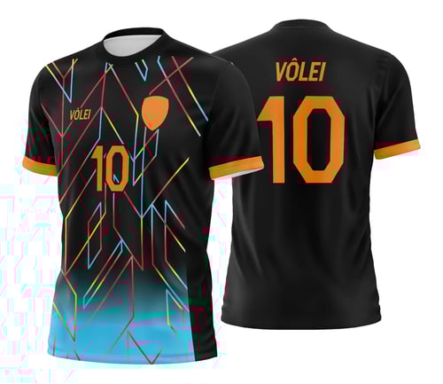 Arte Vetor Camisa de Vôlei - Estampa Camisa de Vôlei