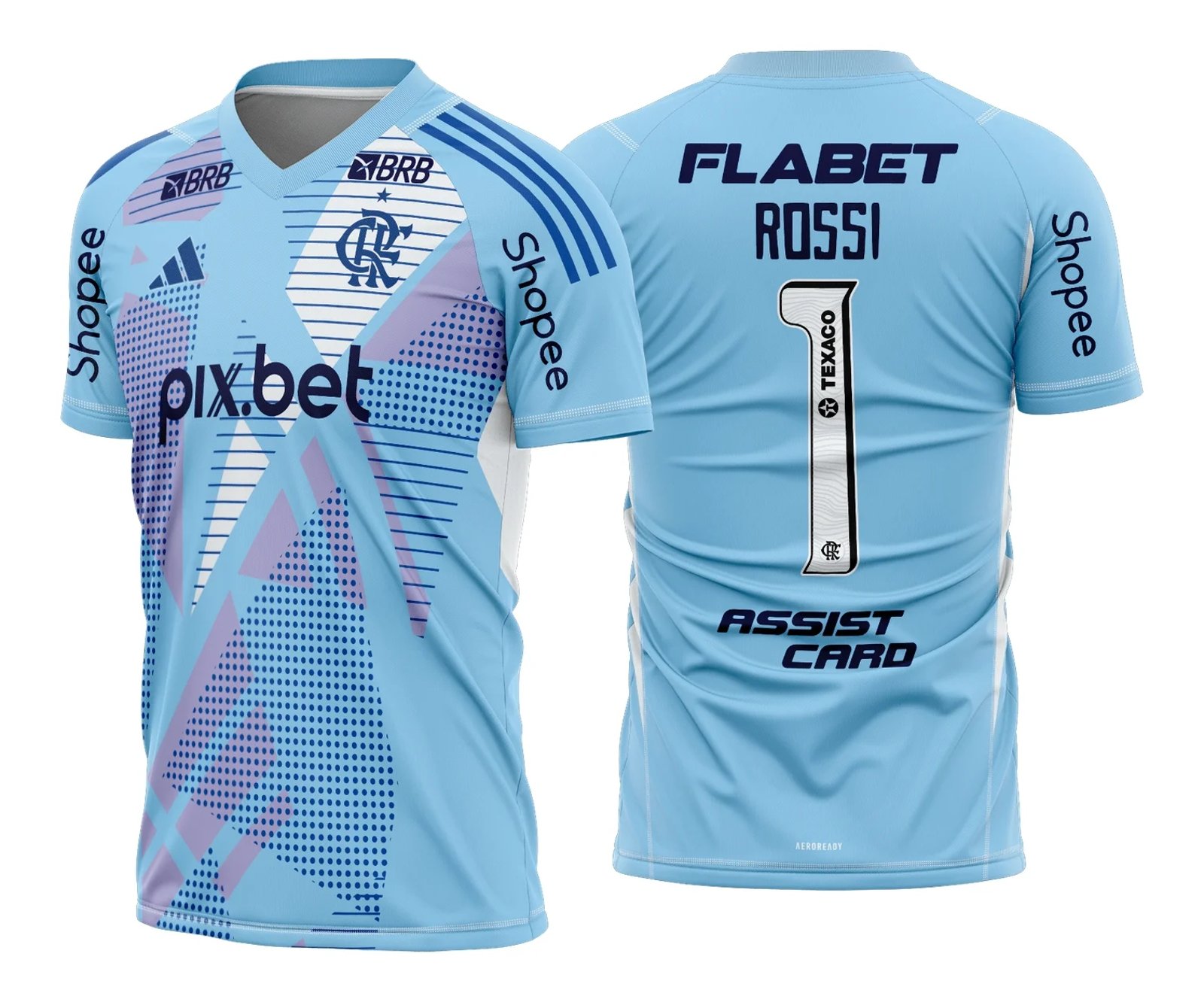 Camisa do Flamengo Goleiro I 2025 - 2026 02 - Arte Vetor